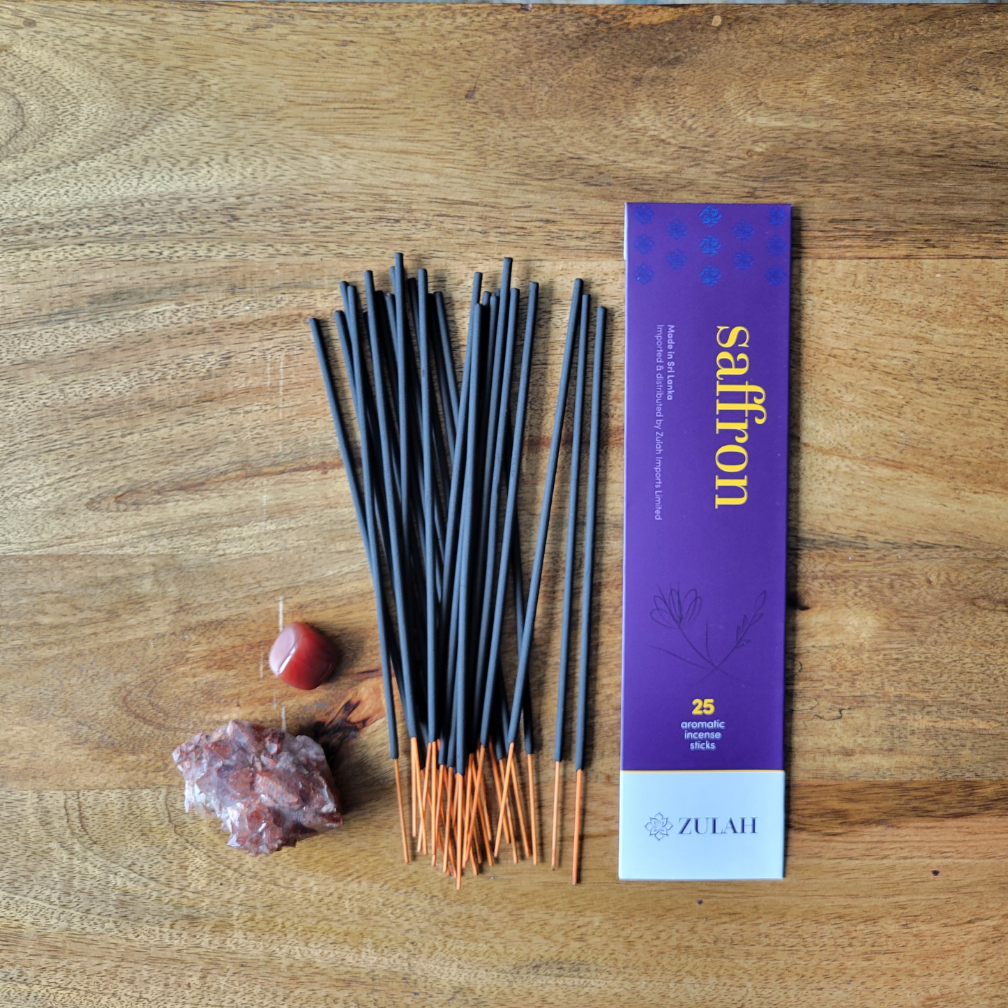 Zulah Canada - Saffron Incense, 25 sticks per pack
