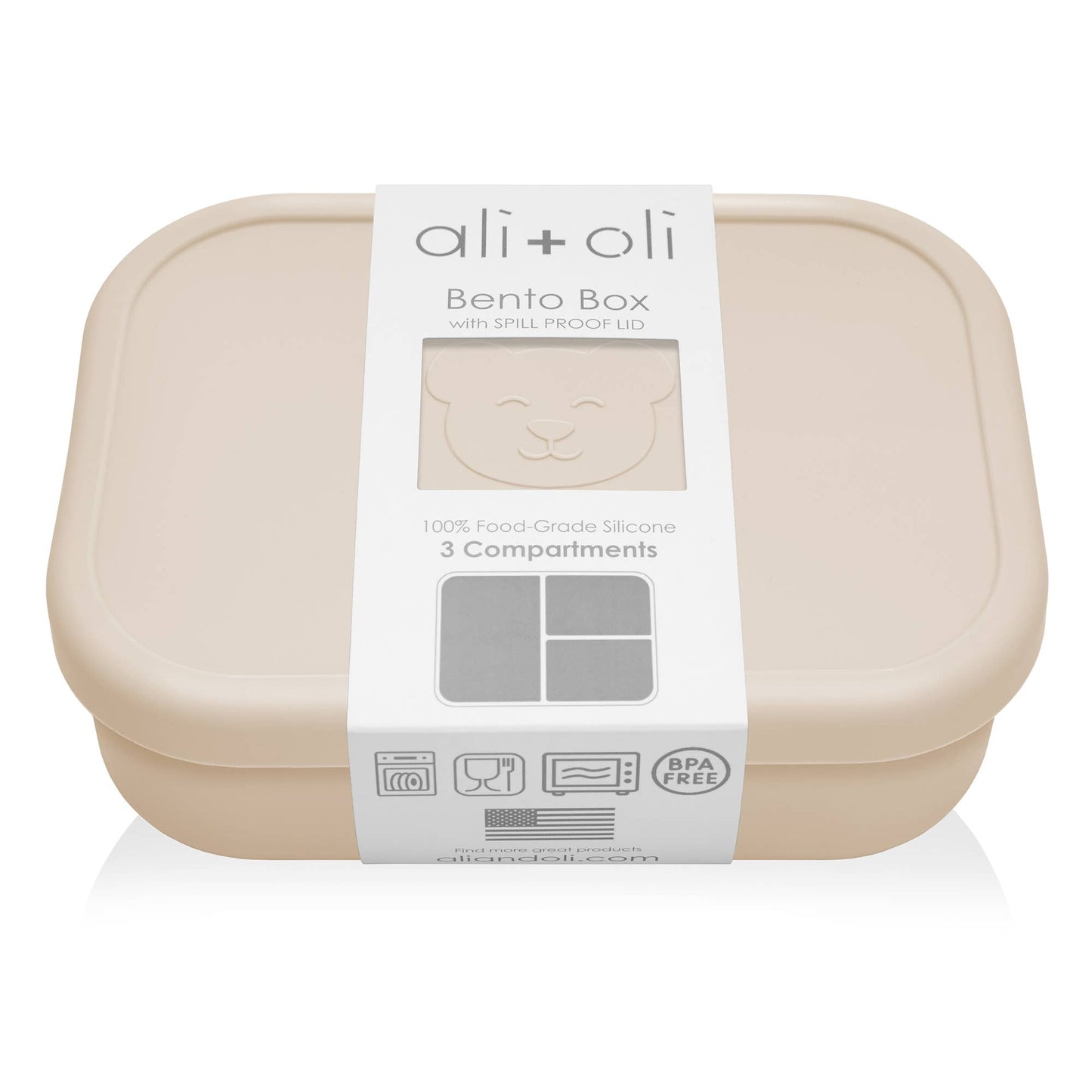 Ali+Oli - Ali+Oli Leakproof Silicone Bento Box (Coco)
