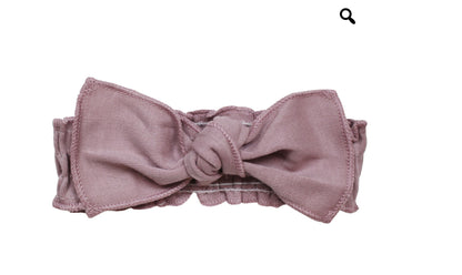 Organic Smocked Tie Headband