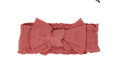 Organic Smocked Tie Headband