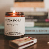 Luna Rosa sacred spaces essential oil candle